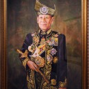 Портрет Абдулы Халима Муадзама Шаха - короля Малайзии. Акварель. 2015. Худ. Вели