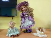 ''День кукол''. Кукла Лизочка с подружками. Библиотека им. К. Симонова. 3 марта 2022 года