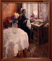 Кузнецов Н.Е. (1876 – 1970). За работой. 1912 г. Фото Татьяны Шепелевой