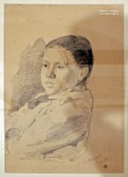 Серов В.А. (1865 – 1911). Портер девушки. Конец 1870-х гг. Бумага, карандаш. Фото Татьяны Шепелевой