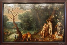 Ян Брейгель Младший (1601 – 1678). Франс Ваутерс (1612 – 1659). Сцена грехопадения в райском саду. Фото Татьяны Шепелевой