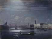 И.К. Айвазовский (1817 - 1900). Ночной пейзаж. Венеция. 1860-е гг. С сайта ayvazovskiy.su