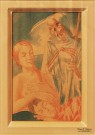 Петров-Водкин К.С. (1878 - 1939). ''Девушка и Смерть''. 1932. Бумага, акварель. Фото Татьяны Шепелевой