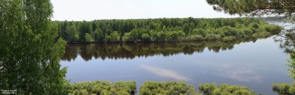 Вид на реку Ветлугу с Красной горы. Поселок Варнавино Нижегородской области. Фото Татьяны Шепелевой. Май 2015 года