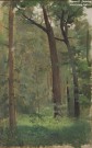 Левитан И.И. (1860 – 1900). Лесной пейзаж. Этюд. 1880-е. Холст на картоне, масло. Музей пейзажа, Плёс. Фоторепродукция Татьяны Шепелевой