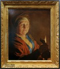 Матиас Стомер (Стом). (1600 – после 1652). Женщина, держащая кошелек перед свечой. Голландская школа. Фоторепродукция Татьяны Шепелевой