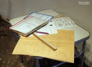 Рабочие материалы, записи археолога в процессе раскопок