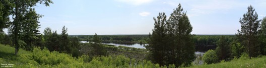 Панорама Ветлуги. Вид с Красной горки. Варнавино. Фото Татьяны Шепелевой