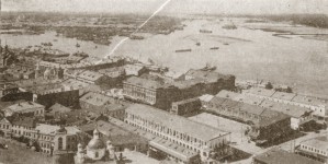 Вид на Нижний базар Нижнего Новгорода. На переднем плане корпуса гостиного двора, 1780 - 1784 гг. Фото М. Дмитриева