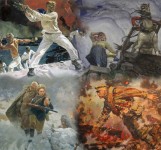 Коллаж из картин советских и российских художников. Автор Татьяна Шепелева