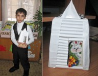 Гулиев Ильхам и его домик-шкатулка из бумаги