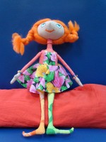 Кукла ''Пеппи Длинныйчулок''. Автор Маша Савушкина