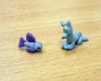 Пластилиновые миниатюры. Рыбка и Волчонок. Автор Соня Гречкина (10 лет)