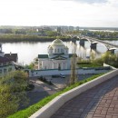 Вид с набережной Федоровского на Нижегородскую духовную семинарию и Благовещенск