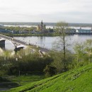 Вид с набережной Федоровского на Благовещенский монастырь, Канавинский мост и ст
