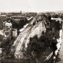 Панорама территории Московского вокзала от вокзальной площади до Гордеевки. Фото