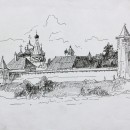 Валерия Кузина. Суздаль. Вид на Спасо-Евфимиевский монастырь. 2014 год