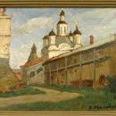 Щелоков В.Г. Вечерний свет. Макарьевский монастырь на Волге. 1994 г.