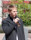 К 80-летию Великой Победы. Выступление участника памятного митинга. Мемориал ''65 лет Победы''. 6 мая 2025 года