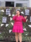 ''Праздничный марафон''. Юлия Колобаева, участница вокальной студии ''Новые голоса''. Площадка у Инженерного центра ГЖД. 8 мая 2025 года