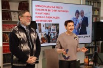 ''Мемориальные места писателя Е.Н. Чирикова в картинах Нины и Александра Куликовских''. Гостя библиотеки представляет директор Канавинской ЦБС Алла Иосифовна Игошина. ЦРБ им. Ф.М. Достоевского. 18 января 2026 года