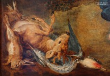 Ян Брейгель Младший (1601 – 1678). Ян ван Бален (1611 – 1654). Спящая Диана и нимфы и подсматривающие за ними сатиры. Фрагмент. Фото Татьяны Шепелевой