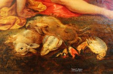 Ян Брейгель Младший (1601 – 1678). Ян ван Бален (1611 – 1654). Спящая Диана и нимфы и подсматривающие за ними сатиры. Фрагмент. Фото Татьяны Шепелевой