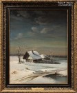Саврасов А.К. (1830 – 1897). Зимний пейзаж. 1871. НГХМ. Фоторепродукция Татьяны Шепелевой