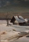 Саврасов А.К. (1830 – 1897). Зимний пейзаж. Фрагмент. 1871. НГХМ. Фоторепродукция Татьяны Шепелевой