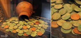 Находки археологов: старинные монеты. Музей истории ВМЗ. 31 мая 2018 года. Фото Татьяны Шепелевой