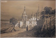 Боголюбов А.П. Благовещенский монастырь в Нижнем Новгороде. 1863. Фоторепродукция Татьяны Шепелевой