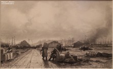 Боголюбов А.П. Сибирская пристань в Нижнем Новгороде. 1863. Фоторепродукция Татьяны Шепелевой