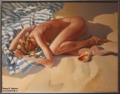 Алексей Чернигин. На пляже. 2013. Холст, масло