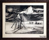 Фёдор Конюхов. Полярный штурман. 1986. Бумага, автолитография