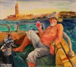 Сергей Сорокин. В Красном море выпьем красного вина, ост. Бразерс. 2025. Холст, масло