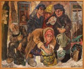 Сергей Сорокин. Принимаем бутылки. 1999. Холст, масло