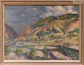 Виктор Сторожев. Горный кишлак Ангрен. Узбекистан. 1993. Холст, масло Виктор Сторожев. Горный кишлак Ангрен. Узбекистан. 1993. Холст, масло