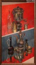 Виктор Сторожев. Натюрморт с двумя самоварами. 2015. Холст, оргалит, масло Виктор Сторожев. Натюрморт с двумя самоварами. 2015. Холст, оргалит, масло