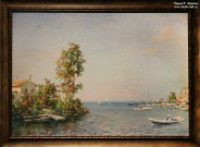 Виктор Сторожев. Устье реки. Мессонга. Выход в Ионическое море. Греция. 2018. Холст, акрил, масло Виктор Сторожев. Устье реки. Мессонга. Выход в Ионическое море. Греция. 2018. Холст, акрил, масло