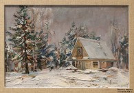Виктор Сторожев. Домик управляющего. Деревня Лемболово. 1997. Картон, масло Виктор Сторожев. Домик управляющего. Деревня Лемболово. 1997. Картон, масло