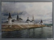 Марина Никифорова. Волжская жемчужина (Макарьевский Желтоводский монастырь). 2025. Бумага, акварель