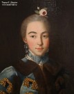 Аргунов И.П. (1729-1802). Портрет Анны Петровны Шереметевой. Фрагмент. До 1768. Холст, масло