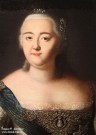 Каравак Л. (мастерская) (1684-1754). Портрет императрицы Елизаветы Петровны. Фрагмент. После 1740. Холст, масло