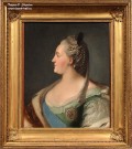 Рокотов Ф.С. (мастерская) (1735/36-1808). Портрет императрицы Екатерины II. 1760-е. Холст, масло