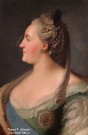 Рокотов Ф.С. (мастерская) (1735/36-1808). Портрет императрицы Екатерины II. Фрагмент. 1760-е. Холст, масло