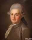 Рокотов Ф.С. (мастерская) (1735/36-1808). Портрет Артемия Ивановича Воронцова. Фрагмент. 1770-е. Холст, масло