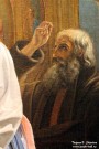 Михайлов Г.К. (1814-1867). Девушка, ставящая свечу перед образом в церкви. Фрагмент. 1842. Холст, масло