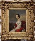Захаров-Чечененец П.З. (1816-1846). Портрет Варвары Петровны Самсоновой (в девичестве Озеровой). 1841-1846. Картон, масло