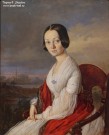 Захаров-Чечененец П.З. (1816-1846). Портрет Варвары Петровны Самсоновой (в девичестве Озеровой). Фрагмент. 1841-1846. Картон, масло
