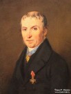 Захаров-Чечененец П.З. (1816-1846). Портрет московского купца, благотворителя Михаила Ивановича Крашенинникова. Фрагмент. 1843-1845. Прессованный картон, масло